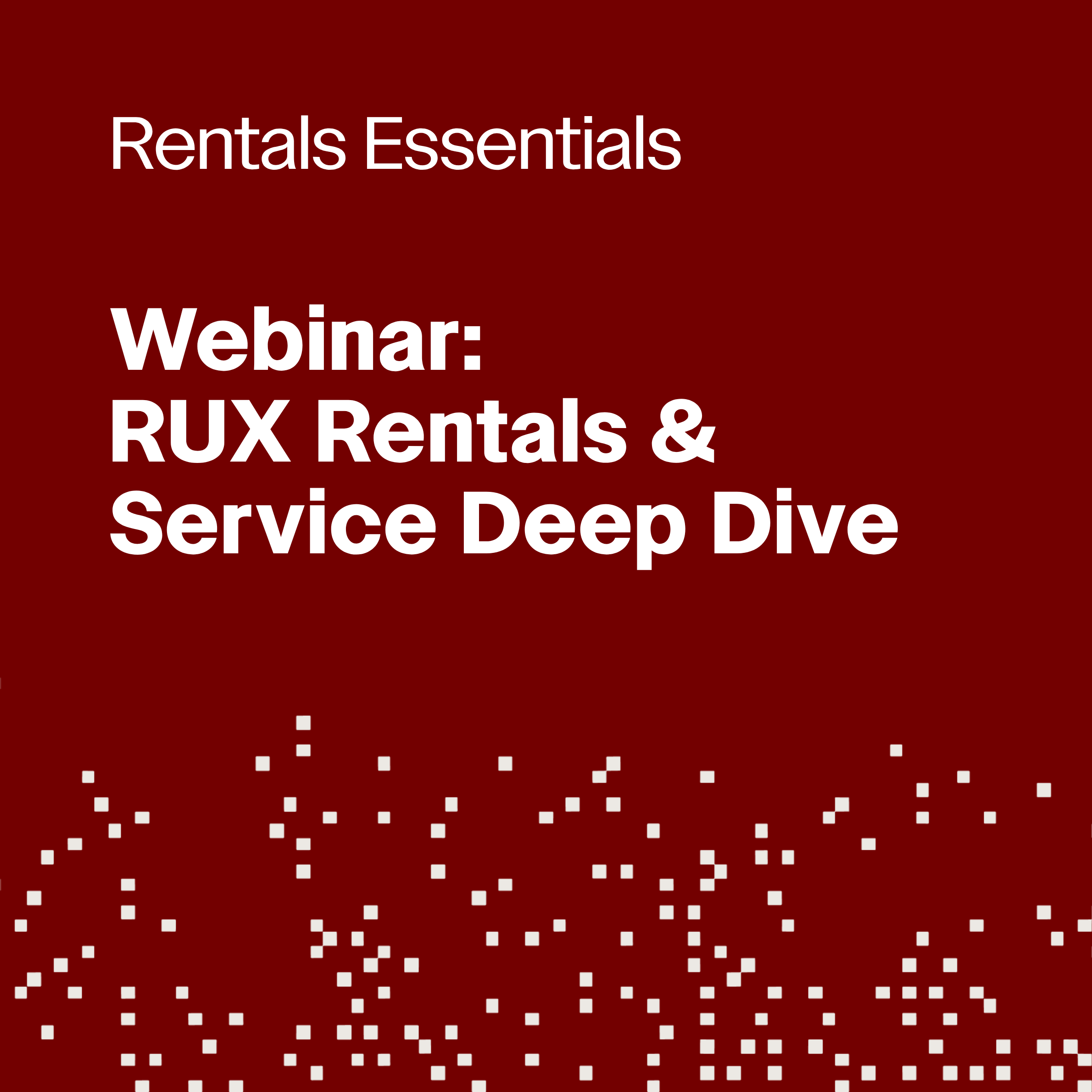 RUX Rentals & Service Deep Dive